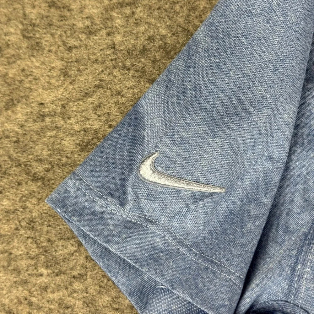 Nike TechKnit Cool Golf Polo Shirt Polyester Blue Womens Large L